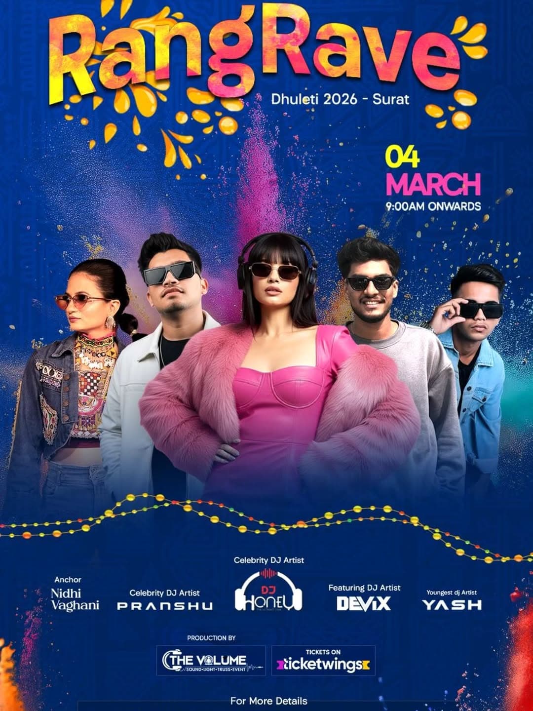 A Campaign for Outer Ring Road Biggest Holi Party @elysian_events_05 @festique.event Successfully Done with Influencer of BBB
.
#brilliantbrandbloggers #holi #bloggers #branding #surat